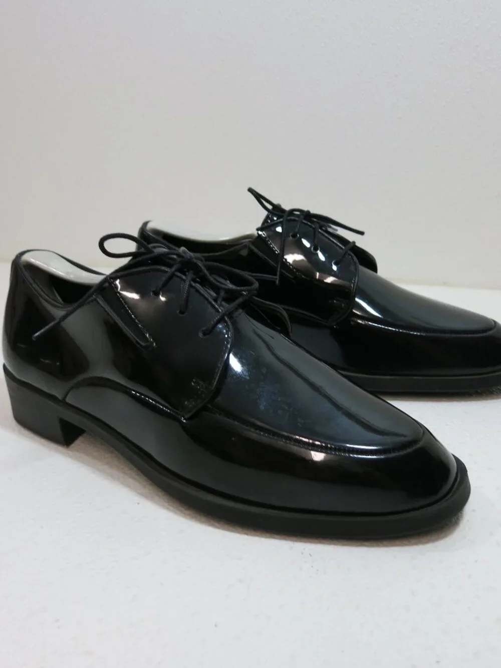 Pronto-Uomo Patent Leather Dress Oxfords Men's Comfort Dress Footwear Sz 8.5 D